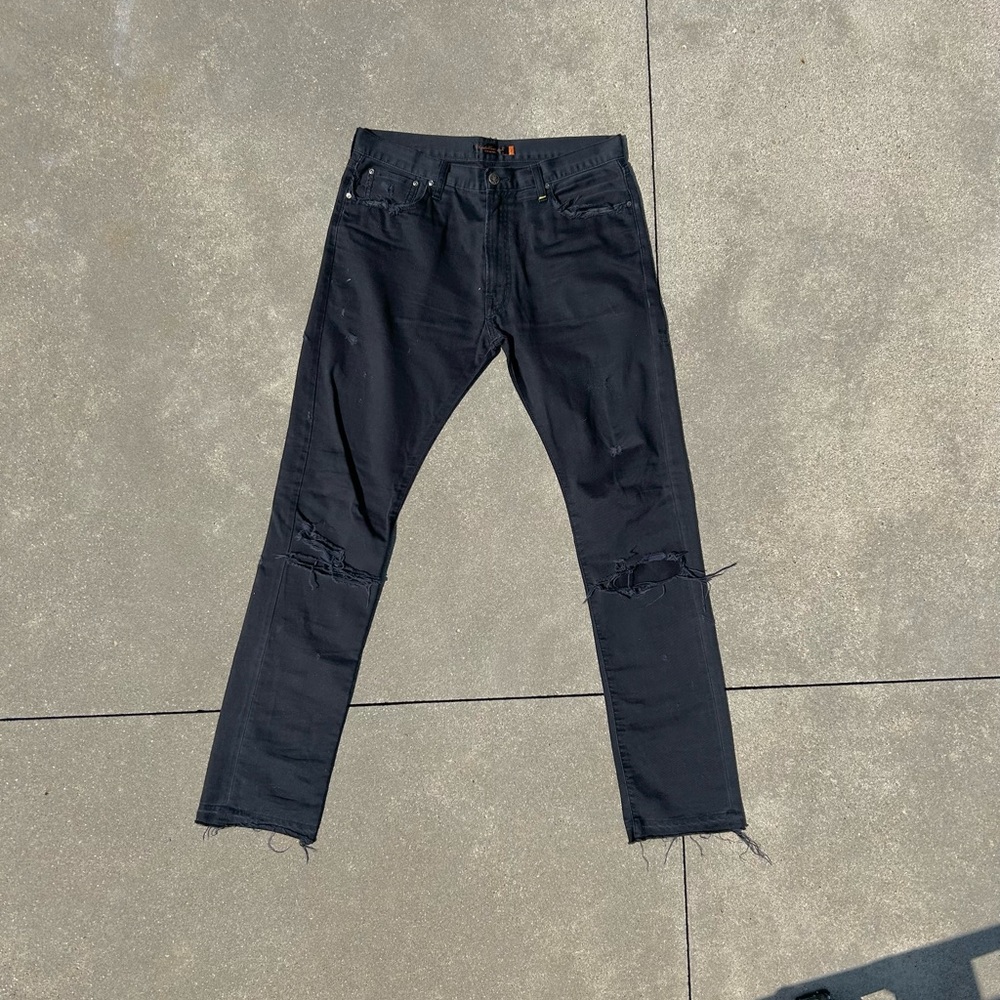 Undercover for Rebels SS05 Black Patchwork Denim